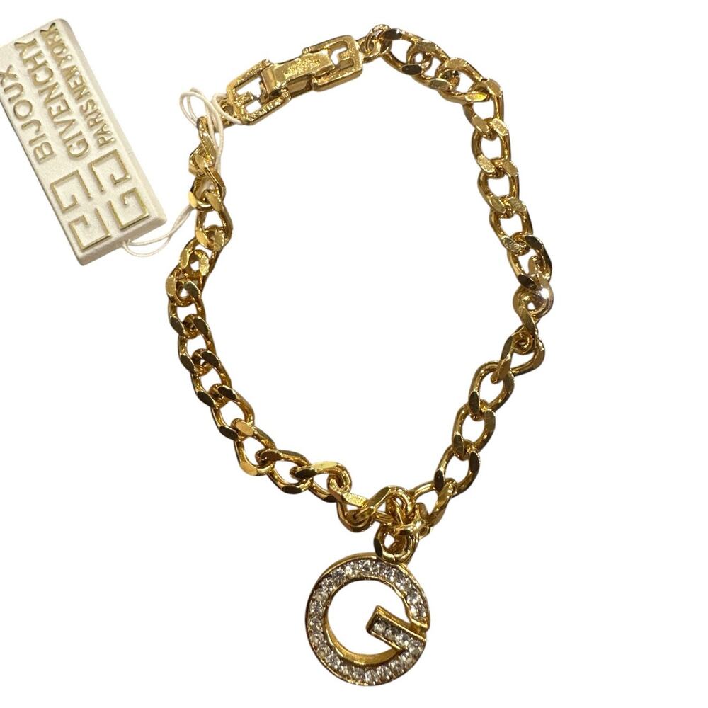 01. Givenchy G Charm Gold Bracelet